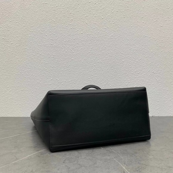 Loewe Anagram Medium Tote Bag In Black Calfskin Loewe Anagram Medium Tote Bag In Black Calfskin