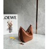 Loewe Mini Hammock Hobo Bag in Brown Calfskin