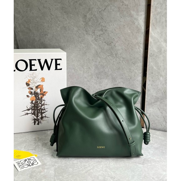 Loewe Flamenco Clutch Bag in Bottle Green Nappa Calfskin Loewe Flamenco Clutch Bag in Bottle Green Nappa Calfskin