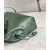 Loewe Flamenco Clutch Bag in Bottle Green Nappa Calfskin