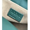 Loewe Flamenco Clutch Bag in Bottle Green Nappa Calfskin