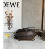 Loewe Mini Gate Dual Bag In Chocolate Calfskin