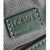 Loewe Puzzle Mini Bag In Vintage Khaki Satin Calfskin