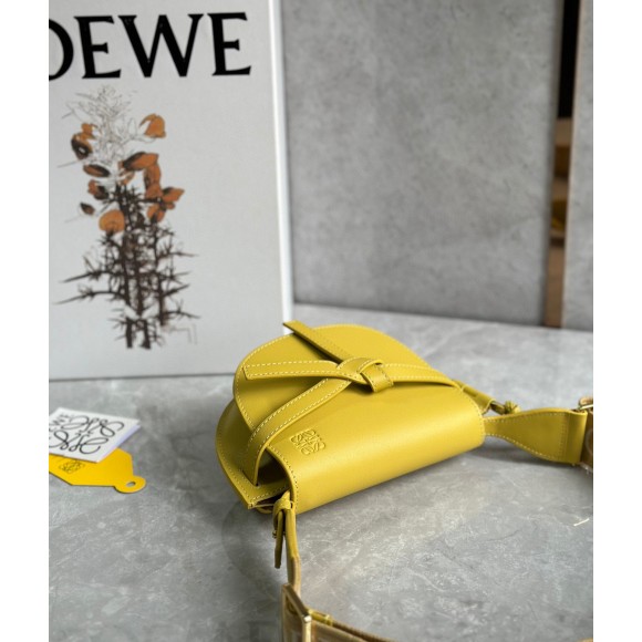 Loewe Gate Dual Mini Bag in Yellow Calfskin Loewe Gate Dual Mini Bag in Yellow Calfskin