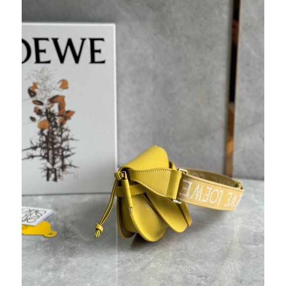 Loewe Gate Dual Mini Bag in Yellow Calfskin Loewe Gate Dual Mini Bag in Yellow Calfskin