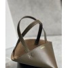 Loewe Mini Puzzle Fold Tote Bag in Dark Green Calfskin