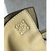 Loewe Mini Flamenco Clutch Bag In Clay Green Calfskin