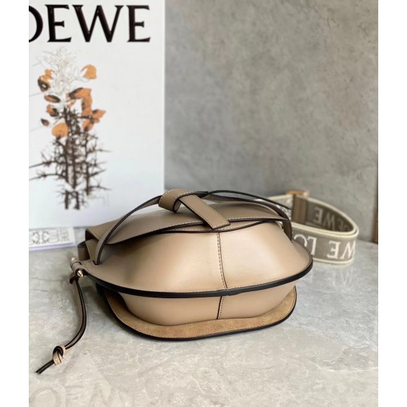 Loewe Gate Small Bag In Sand Calfskin and Jacquard Loewe Gate Small Bag In Sand Calfskin and Jacquard