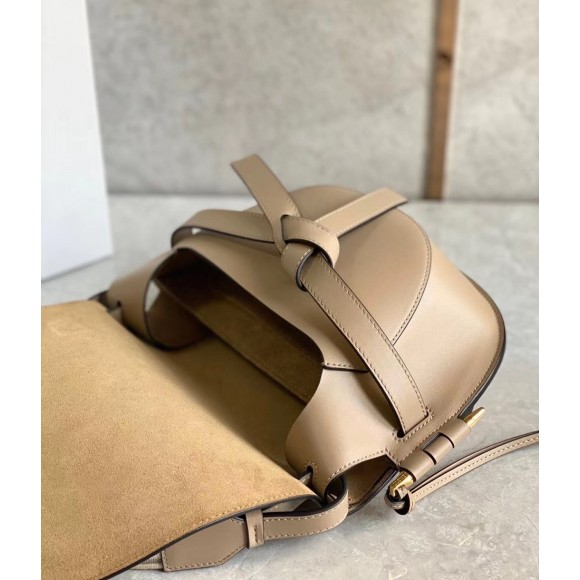 Loewe Gate Small Bag In Sand Calfskin and Jacquard Loewe Gate Small Bag In Sand Calfskin and Jacquard