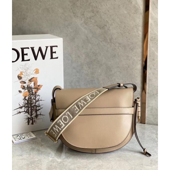Loewe Gate Small Bag In Sand Calfskin and Jacquard Loewe Gate Small Bag In Sand Calfskin and Jacquard