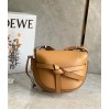 Loewe Gate Small Bag In Brown Calfskin and Jacquard