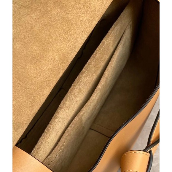 Loewe Gate Small Bag In Brown Calfskin and Jacquard Loewe Gate Small Bag In Brown Calfskin and Jacquard