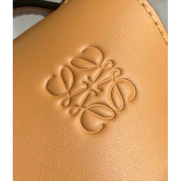 Loewe Gate Small Bag In Brown Calfskin and Jacquard Loewe Gate Small Bag In Brown Calfskin and Jacquard