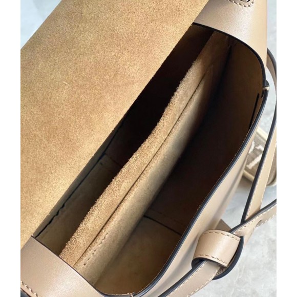 Loewe Gate Small Bag In Brown Calfskin and Jacquard Loewe Gate Small Bag In Brown Calfskin and Jacquard