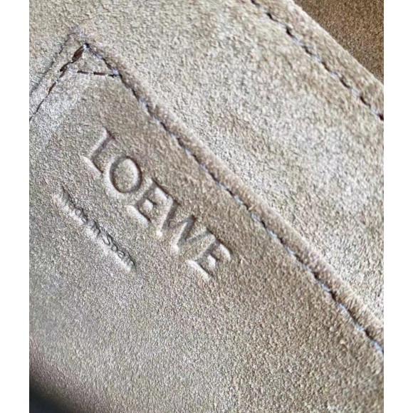Loewe Gate Small Bag In Brown Calfskin and Jacquard Loewe Gate Small Bag In Brown Calfskin and Jacquard