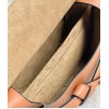 Loewe Gate Small Bag In Tan Calfskin and Jacquard