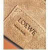 Loewe Gate Small Bag In Tan Calfskin and Jacquard