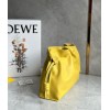 Loewe Flamenco Clutch Bag In Pale Yellow Leather
