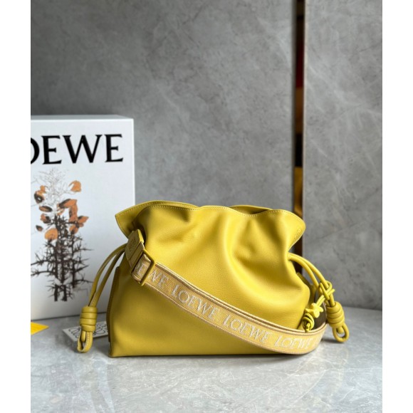 Loewe Flamenco Clutch Bag In Pale Yellow Leather Loewe Flamenco Clutch Bag In Pale Yellow Leather