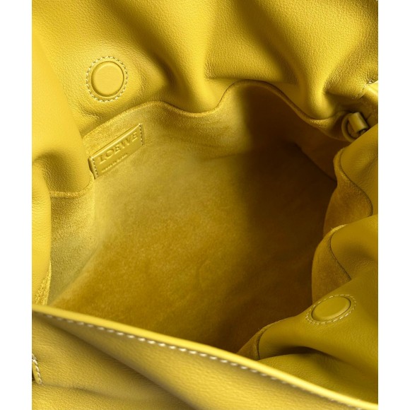 Loewe Flamenco Clutch Bag In Pale Yellow Leather Loewe Flamenco Clutch Bag In Pale Yellow Leather