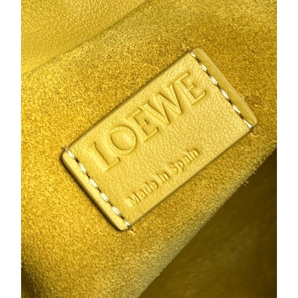Loewe Flamenco Clutch Bag In Pale Yellow Leather Loewe Flamenco Clutch Bag In Pale Yellow Leather