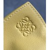 Loewe Flamenco Clutch Bag In Pale Yellow Leather