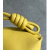 Loewe Flamenco Clutch Bag In Pale Yellow Leather