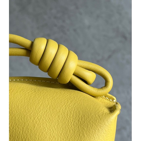 Loewe Flamenco Clutch Bag In Pale Yellow Leather Loewe Flamenco Clutch Bag In Pale Yellow Leather