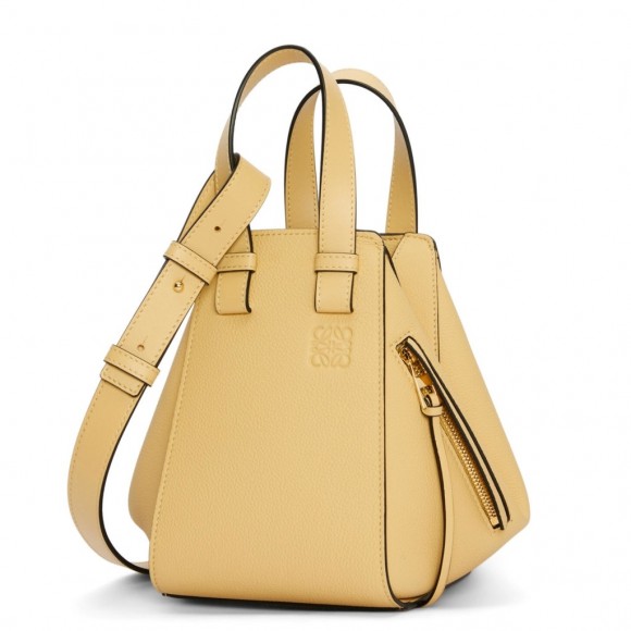 Loewe Compact Hammock Bag in Dark Butter Grained Calfskin Loewe Compact Hammock Bag in Dark Butter Grained Calfskin