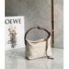 Loewe Cubi Small Bag In Ecru Anagram Jacquard