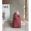 Loewe Puzzle Small Bag In Plumrose Satin Calfskin