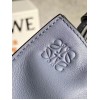 Loewe Mini Flamenco Clutch Bag In Atlantic Blue Calfskin