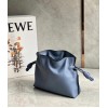 Loewe Mini Flamenco Clutch Bag In Atlantic Blue Calfskin