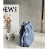Loewe Mini Flamenco Clutch Bag In Atlantic Blue Calfskin