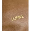 Loewe Small Squeeze Bag in Brown Nappa Lambskin