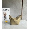 Loewe Mini Hammock Hobo Bag in Clay Green Calfskin