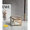 Loewe Puzzle Mini Bag In White/Warm Desert Calfskin