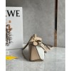 Loewe Puzzle Mini Bag In White/Warm Desert Calfskin