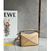 Loewe Puzzle Mini Bag In White/Warm Desert Calfskin