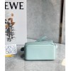 Loewe Puzzle Mini Bag In Aquamarine Satin Calfskin