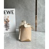 Loewe Puzzle Mini Bag in Multicolor Angora and Beige Calfskin