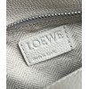 Loewe Puzzle Small Bag In White Grained Leather