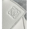 Loewe Puzzle Small Bag In White Grained Leather