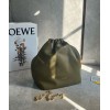 Loewe Medium Squeeze Bag in Olive Nappa Lambskin