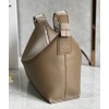 Loewe Cubi Small Bag in Winter Brown Calfskin and Jacquard