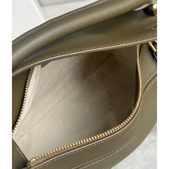 Loewe Puzzle Small Bag In Dark Green Classic Calfskin Loewe Puzzle Small Bag In Dark Green Classic Calfskin