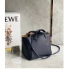 Loewe Hammock Nugget Bag In Navy Blue Calfskin