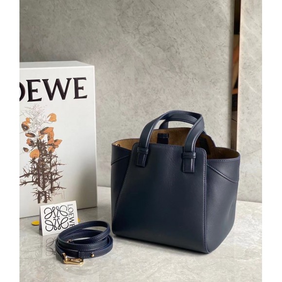 Loewe Hammock Nugget Bag In Navy Blue Calfskin Loewe Hammock Nugget Bag In Navy Blue Calfskin