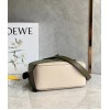 Loewe Puzzle Small Bag In Multicolour Green Calfskin