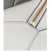 Loewe Puzzle Hobo Bag In White Nappa Calfskin